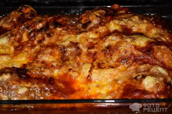 Рецепт: Куринная грудка в томатном соусе с моцареллой - в духовке Рецепт: Куринная грудка в томатном соусе с моцареллой - в духовке