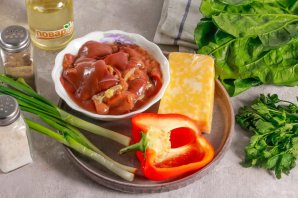 ПП салат с куриной печенью ПП салат с куриной печенью