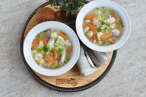 Овощной суп с индейкой Овощной суп с индейкой