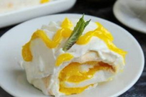 Меренговый рулет в домашних условиях