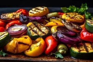 Овощи на гриле — отличная закуска к шашлыку!