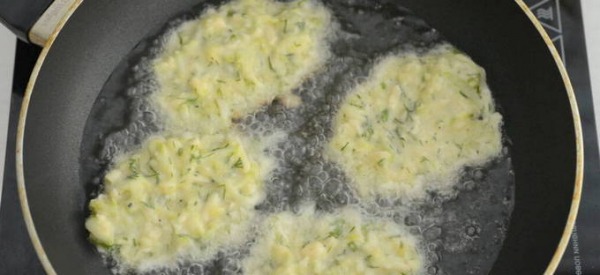Драники из кабачков на сковороде Драники из кабачков на сковороде