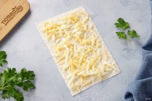 Лаваш с сыром в аэрогриле Лаваш с сыром в аэрогриле