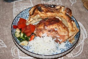 Рецепт: Курицы по-армянски — с лавашем и сметаной