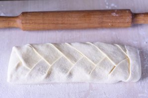 Плетенка с творожной начинкой Плетенка с творожной начинкой