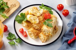 Лаваш с сыром в аэрогриле Лаваш с сыром в аэрогриле