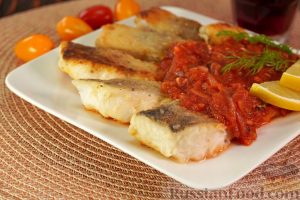 Жареная рыба с соусом «Саворо»
