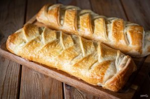 Плетенка с творожной начинкой Плетенка с творожной начинкой