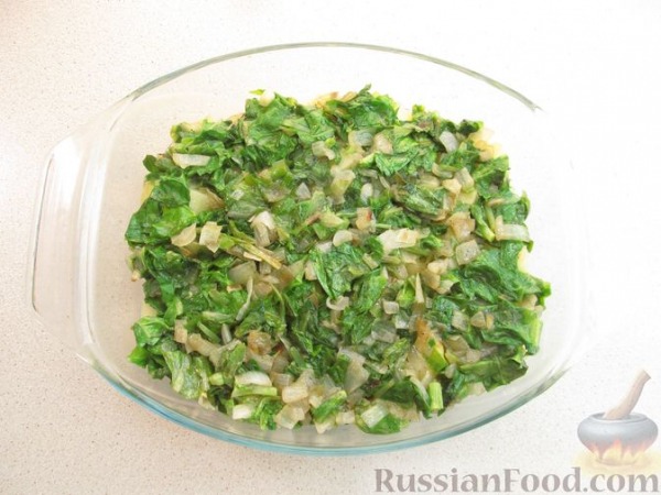 Молодой картофель, запечённый со шпинатом и сыром Молодой картофель, запечённый со шпинатом и сыром