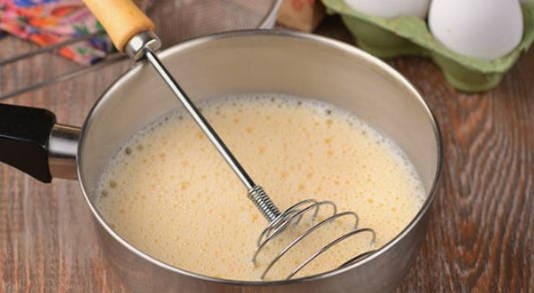 Пышные панкейки на молоке с разрыхлителем Пышные панкейки на молоке с разрыхлителем