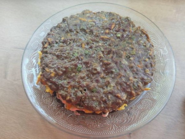 Печеночный торт из говяжьей печени классический Печеночный торт из говяжьей печени классический