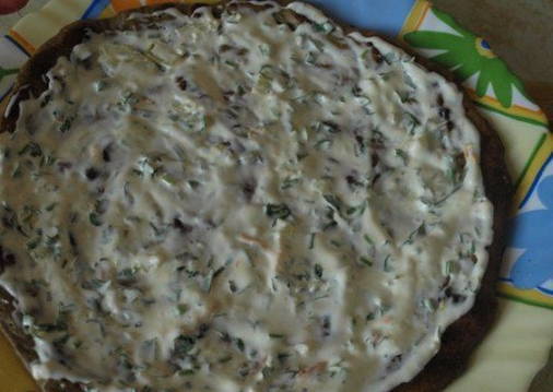 Печеночный торт из говяжьей печени классический Печеночный торт из говяжьей печени классический