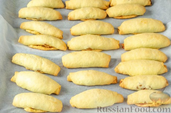 Песочные рулетики на кефире, с яблочной начинкой Песочные рулетики на кефире, с яблочной начинкой