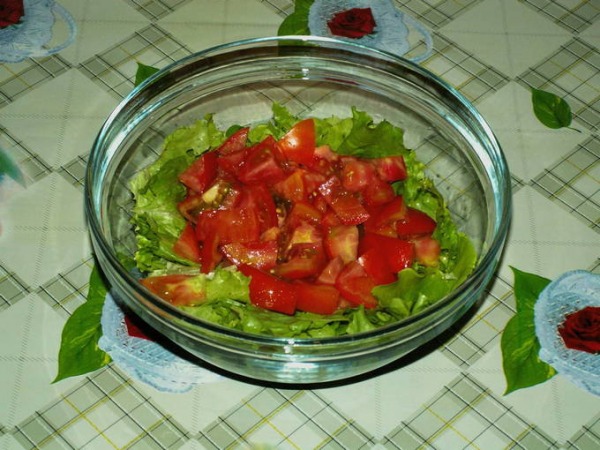 Салат с копченой курицей Салат с копченой курицей