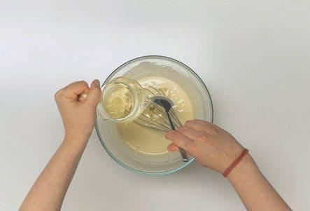 Пышные панкейки на молоке с разрыхлителем Пышные панкейки на молоке с разрыхлителем