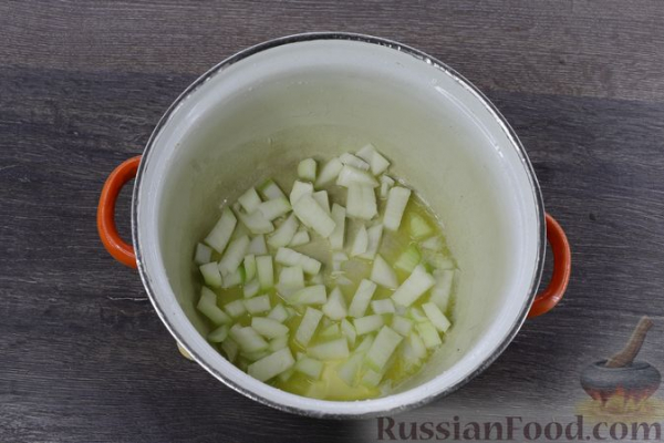 Овощной суп с картофельно-сырными галушками Овощной суп с картофельно-сырными галушками