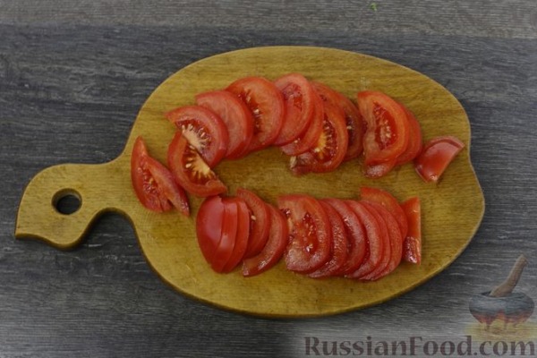 Рулетики из лаваша с баклажанами, помидорами и сыром Рулетики из лаваша с баклажанами, помидорами и сыром