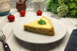 Капустный пирог с рыбой