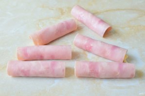Рулетики с сыром и чесноком Рулетики с сыром и чесноком