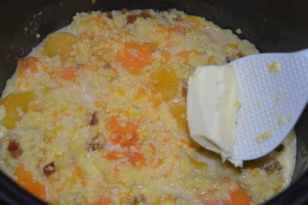 Пшенная каша с тыквой на молоке Пшенная каша с тыквой на молоке
