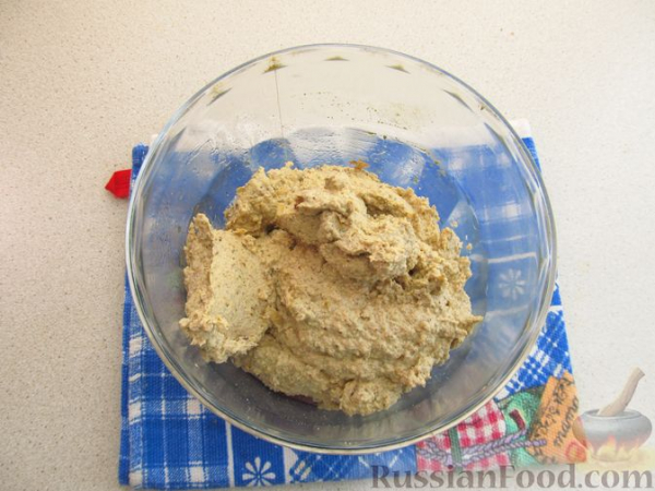 Рулетики из баклажанов по-грузински, с орехами, жареным луком и чесноком Рулетики из баклажанов по-грузински, с орехами, жареным луком и чесноком
