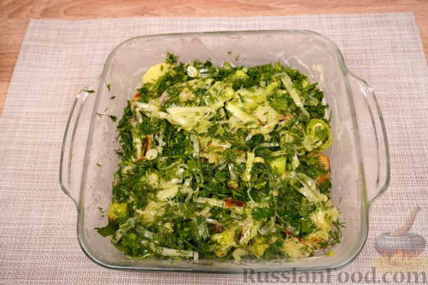 Молодой картофель, запечённый с кабачками и помидорами Молодой картофель, запечённый с кабачками и помидорами