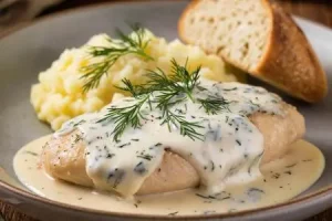 Куриное филе в сметане