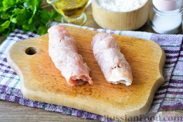 Свиные рулетики с черносливом и грецкими орехами Свиные рулетики с черносливом и грецкими орехами