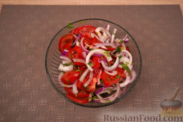 Запечённая скумбрия по-гречески Запечённая скумбрия по-гречески