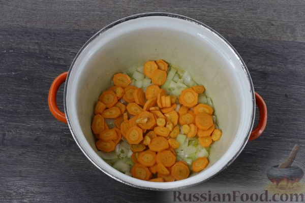 Овощной суп с картофельно-сырными галушками Овощной суп с картофельно-сырными галушками