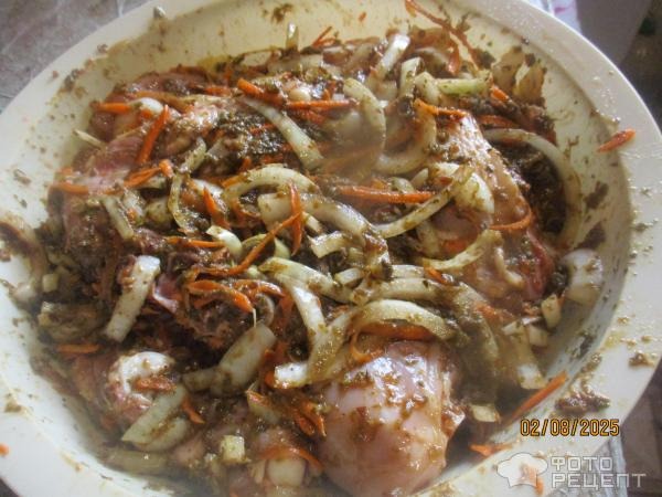 Рецепт: Курица тушеная в сливовом соусе и "русским" песто - в мультиварке-скороварке Рецепт: Курица тушеная в сливовом соусе и "русским" песто - в мультиварке-скороварке