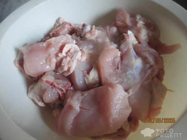 Рецепт: Курица тушеная в сливовом соусе и "русским" песто - в мультиварке-скороварке Рецепт: Курица тушеная в сливовом соусе и "русским" песто - в мультиварке-скороварке