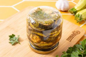 Жареные кабачки с чесноком на зиму Жареные кабачки с чесноком на зиму