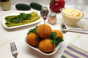 Куриные крокеты с грибами