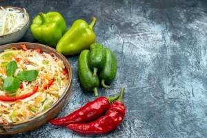 Капуста с перцем на зиму