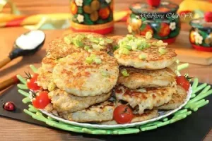 Картофельные лепешки с мясным припеком