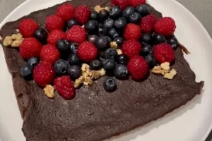 Шоколадный брауни из кабачка