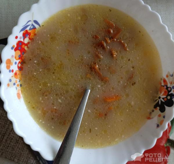 Рецепт: Грибной суп с лисичками - с картофелем и поджаркой Рецепт: Грибной суп с лисичками - с картофелем и поджаркой