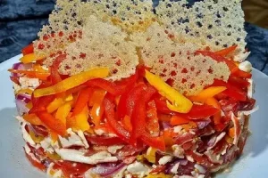 Салат коралловый риф