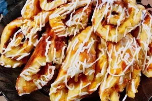 Блинчики с персиками