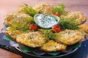 Лепешки из кабачков и гречневой крупы