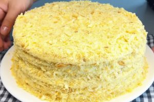 Лучший рецепт «Наполеона». На воде, без дорогих сливок — на вкус, как пломбир!