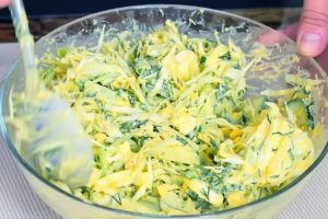 «Подснежник» — любимый салат с капустой всей моей семьи! Вкуснее не придумать