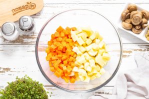 Винегрет с маринованными грибами Винегрет с маринованными грибами