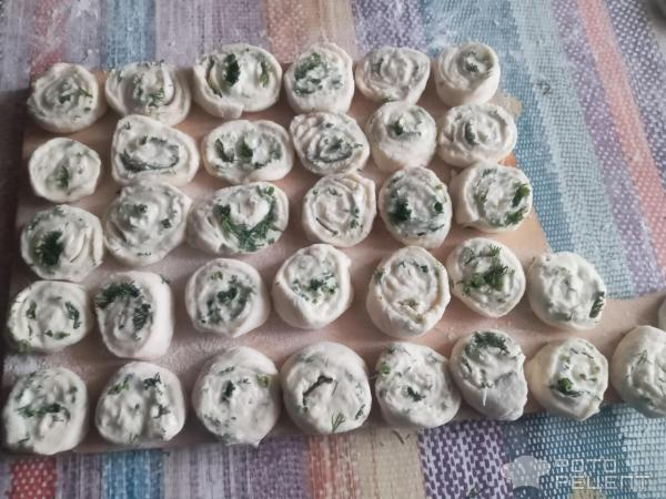 Рецепт: Суп с улитками из теста и зеленью - на курином бульоне Рецепт: Суп с улитками из теста и зеленью - на курином бульоне