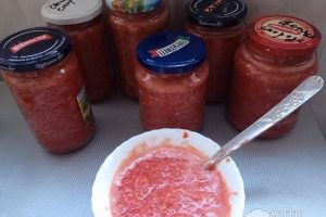 Рецепт: Хренодер — Удачный хренодер. Ароматный и пикантный. С болгарским перцем и чесноком
