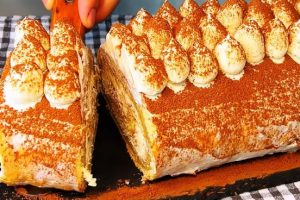 Вкуснее любого торта! Кофейный рулет Тирамису за 20 минут — готовится очень быстро и легко!