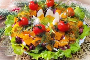 Салат из тыквы и консервированного тунца
