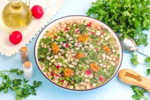 Окрошка постная
